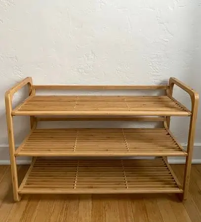 3-Tier Bamboo Shoe Rack