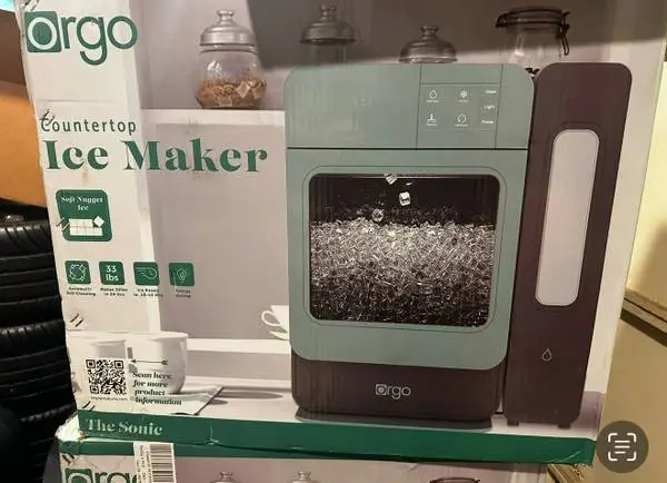 Brand new Orgo Sonic Nugget Ice Maker Opal With Side Tank