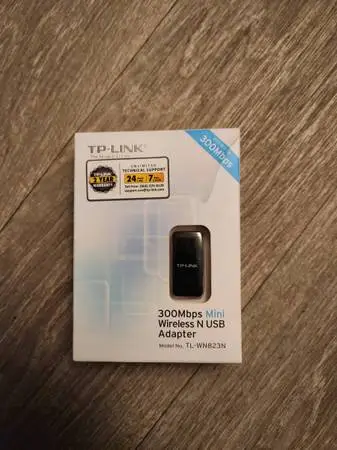 TP Link Network Adapter USB 2.0 802.11 B/G/N (TL-WN823N)