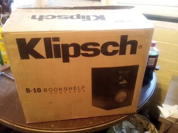 Klipsch B-10 Bookshelf Speakers, Never Been Used, New In Box