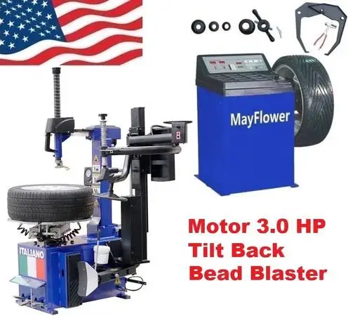 3.0 HP Mayflower Heavy Duty Tilt Back Assist Arm Tire Changer Machine