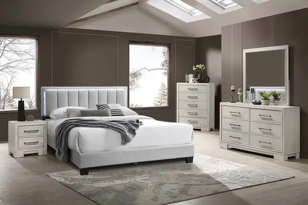 New wood queen bedroom set www.capricefurniture.com