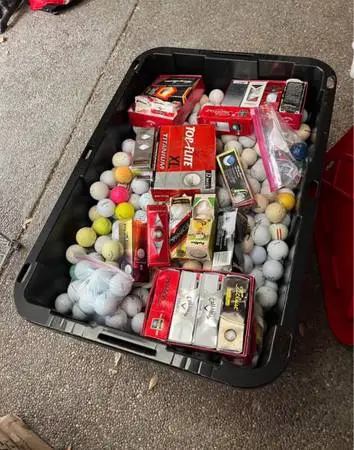 New and Used Huge bulk lot golf balls mixed brands Titleist Callaway Top Flite P