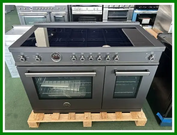 Bertazzoni Professional Series 48 In. Induction Range- Black Carbonio