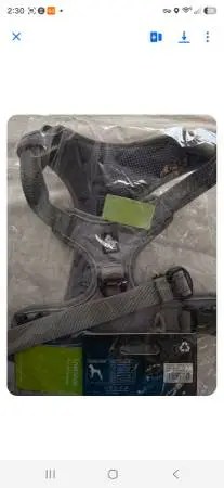Large dog harness black