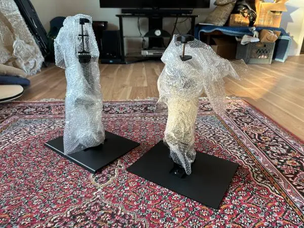 Heavy-duty clamp-on music and speaker stands (pair)