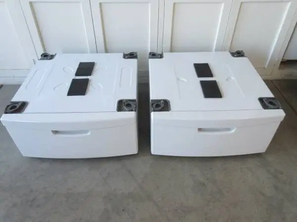SAMSUNG - 27 Washer/Dryer Laundry Pedestal - White - WE357A0W/XAA