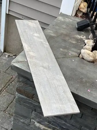 (4) Brand New Boxes of Cerdomus Gray Porcellanato 8” x 40” Tiles