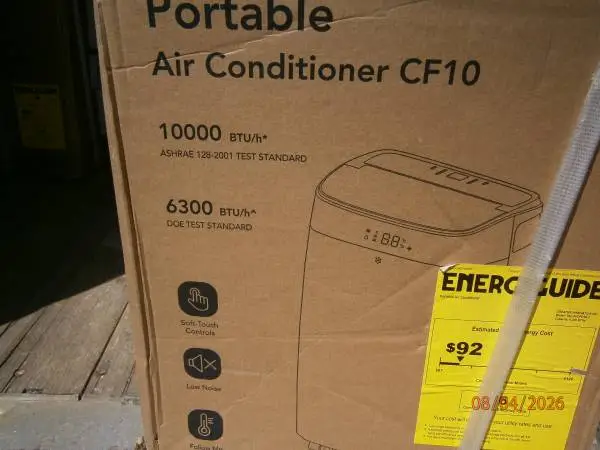 NEW  10,000 B.T.U. portable air conditioner
