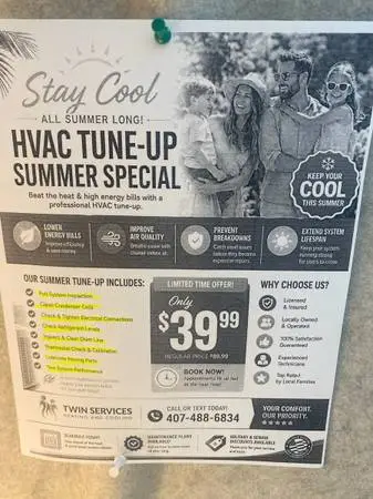 Twin services Heating and cooling