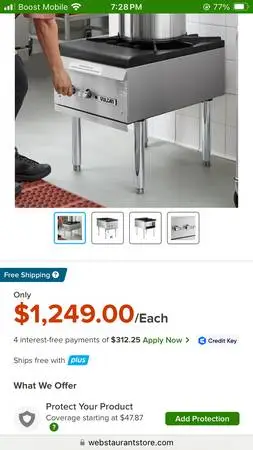 18 gas stock pot candy stove -Vulcan-