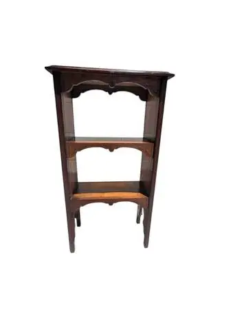 Antique open back bookcase / bookshelf