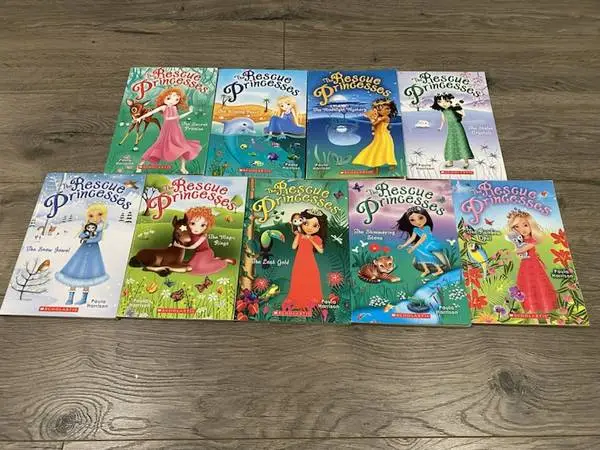 THE RESCUE PRINCESSES Animal Rescue Series 8 Books By Paula Harrison