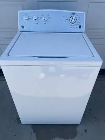 White Kenmore washer