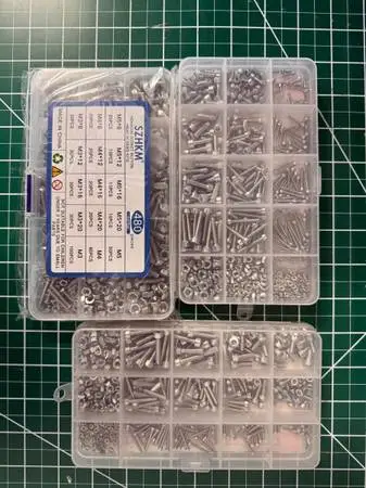 Stainless Steel Metric Micro Screws Nuts Assortment