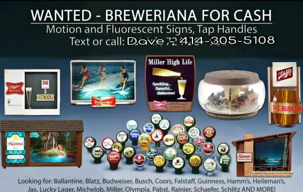 Wanted to buy Wisconsin beer signs