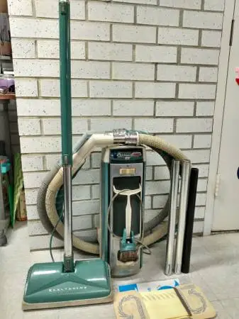 Vintage Electrolux Vacuum 1205 Canister W/ PN-1 Power Nozzle & Hoses