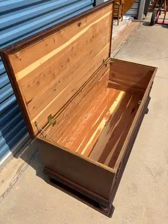 Beautiful Antique Solid Wood Cedar Blanket/Hope Chest