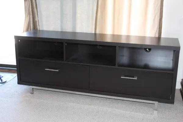 TV Console, Sleek and Modern 5 Long (60 L x 15.5 W x 23.25 H)