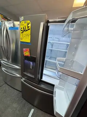 GE slate 36” french doors fridge working perfect