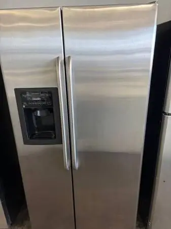 Counter Depth GE Stainless Steel Side by Side Refrigerator