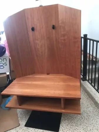Wooden TV stand entertainment center