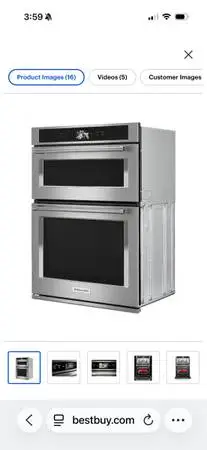 New KitchenAid 30 microwave wall oven combo Electric Convection Built in