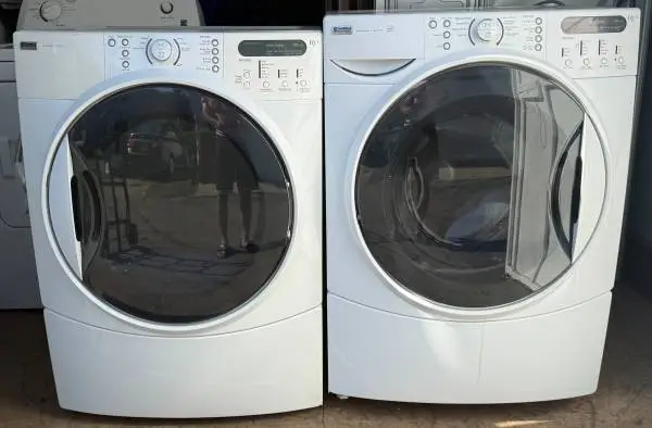 Clean & Tested Kenmore Elite Front-Load Washer & Gas Dryer Set — $400