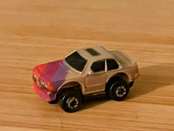Vintage 1989 Micro Machines Micro Lights 76 BMW 635 I Coupe Purple