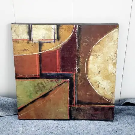 Geometric Abstract Canvas - 22 x 22