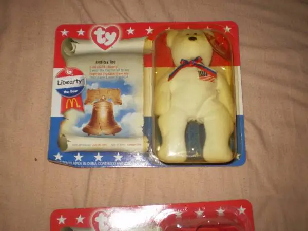 McDonalds Ty 2000 Teenie Beanie Babies AMERICAN TRIO  Complete setof 3