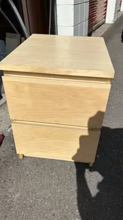 1 ikea nightstand oak veneer light brown(address in description)