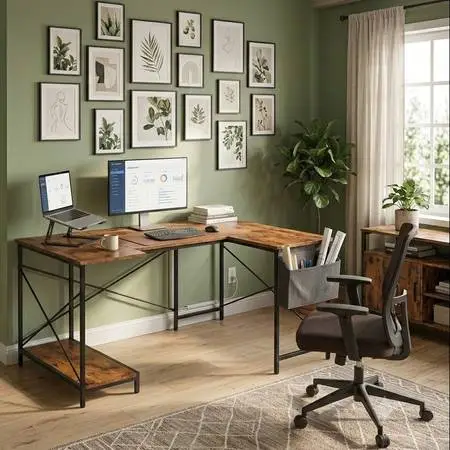 Latitude Run L-Shaped Writing Desk
