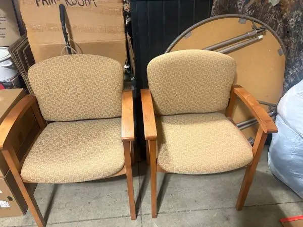 Two (2) Padded Arm chairs