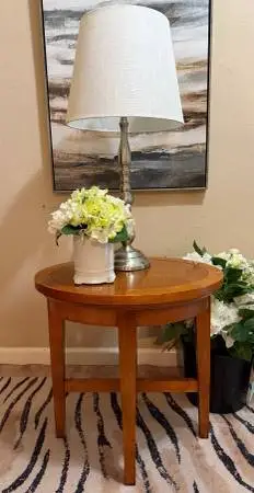 Oval Maple End Table