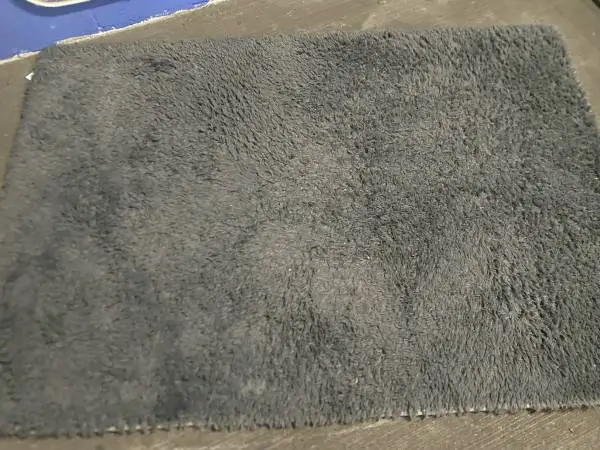 Gray Fluffy Area Rug 5x4 Foot PICK UP ONLY