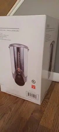 BRAND NEW COMMERCIAL 50 CUP COFFEE MAKER STAINLESS STEEL