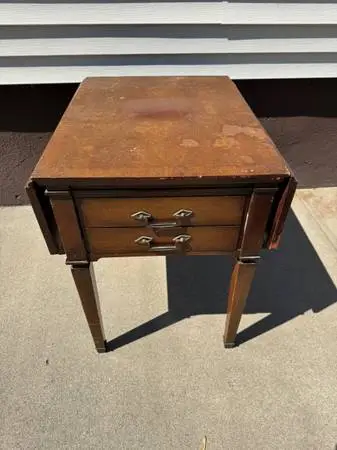 Household Wooden Adjustable Table With Drawer