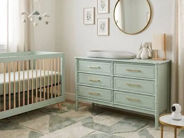 Henry Link Bali Hai faux bamboo six drawer dresser