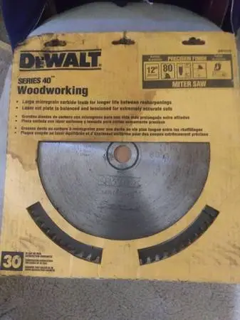 New 12 inch DeWalt Woodworking Miter Sawblade