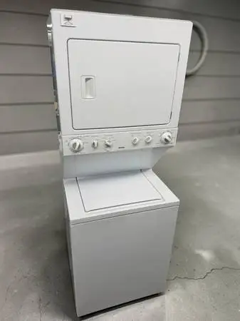 Kenmore 27 Wide Stacked Laundry Center Space Saver Washer Dryer