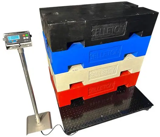 5 x 5 industrial floor scale 10,000 lb Pallet weighing warehouse