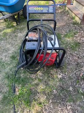 Generac 3200 PSI pressure washer powered by Honda engine.
