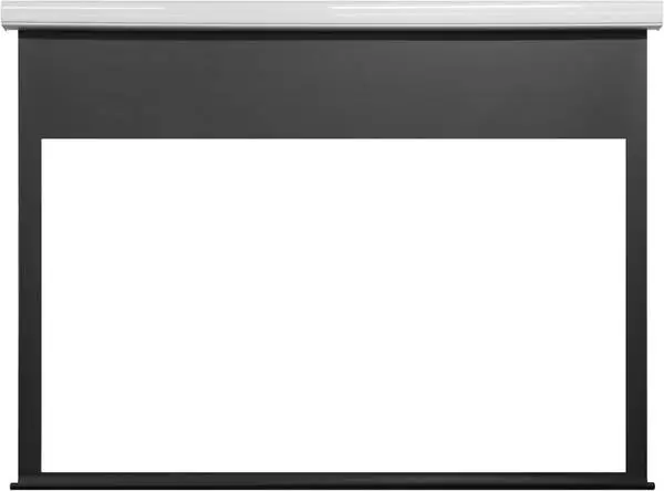 Motorized 110 16:9 4K/8K Matte White Aluminum Case HDTV Ready Screen