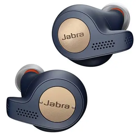 Jabra Elite Active 65t Wireless Earbuds w/ Charging Case Copper Blue