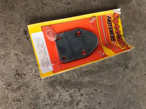 Chevy small block fuel pump block plate