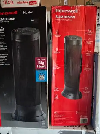 New in Box Honeywell Slim Ceramic Space Heater 1/2 retail