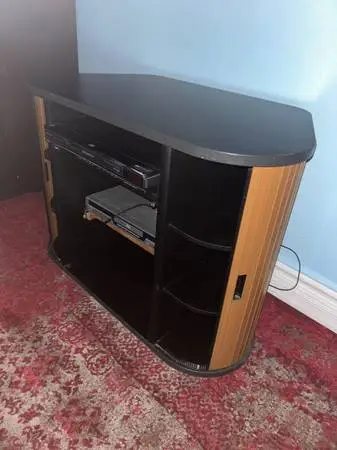 Wooden TV Stand Multimedia Entertainment Center Storage Table Cabinet