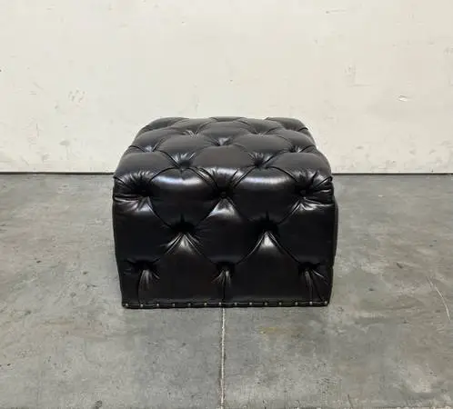Timothy Oulton Leather Ottoman