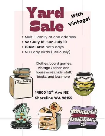 Multi-Family Yard Sale with Vintage